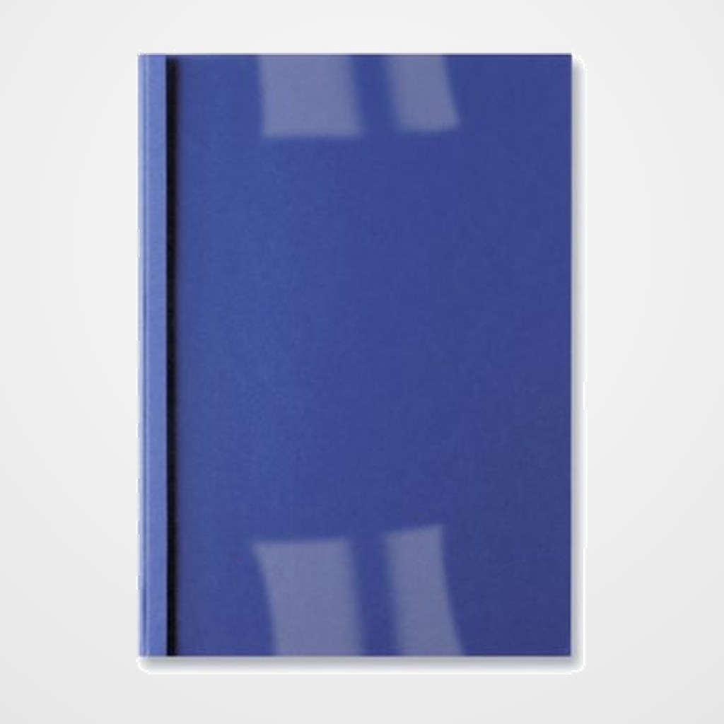 [18108006] TAPA de ENCUADERNAR TERMICA GBC A4 IBILEATHER 3 mm ctr.300 g AZUL CAJA de 100