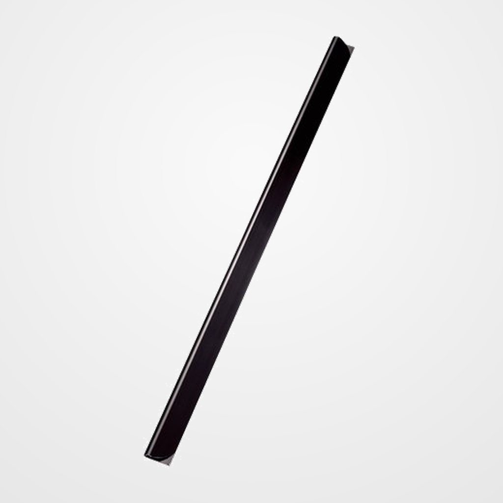 [18002001] VARILLA para DOSIERS LEITZ A4 3mm NEGRO CAJA DE 50