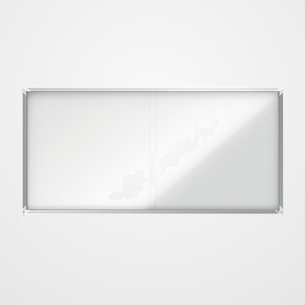 VITRINA NOBO de INTERIOR BLANCA MAGNETICA para 27 hojas A4