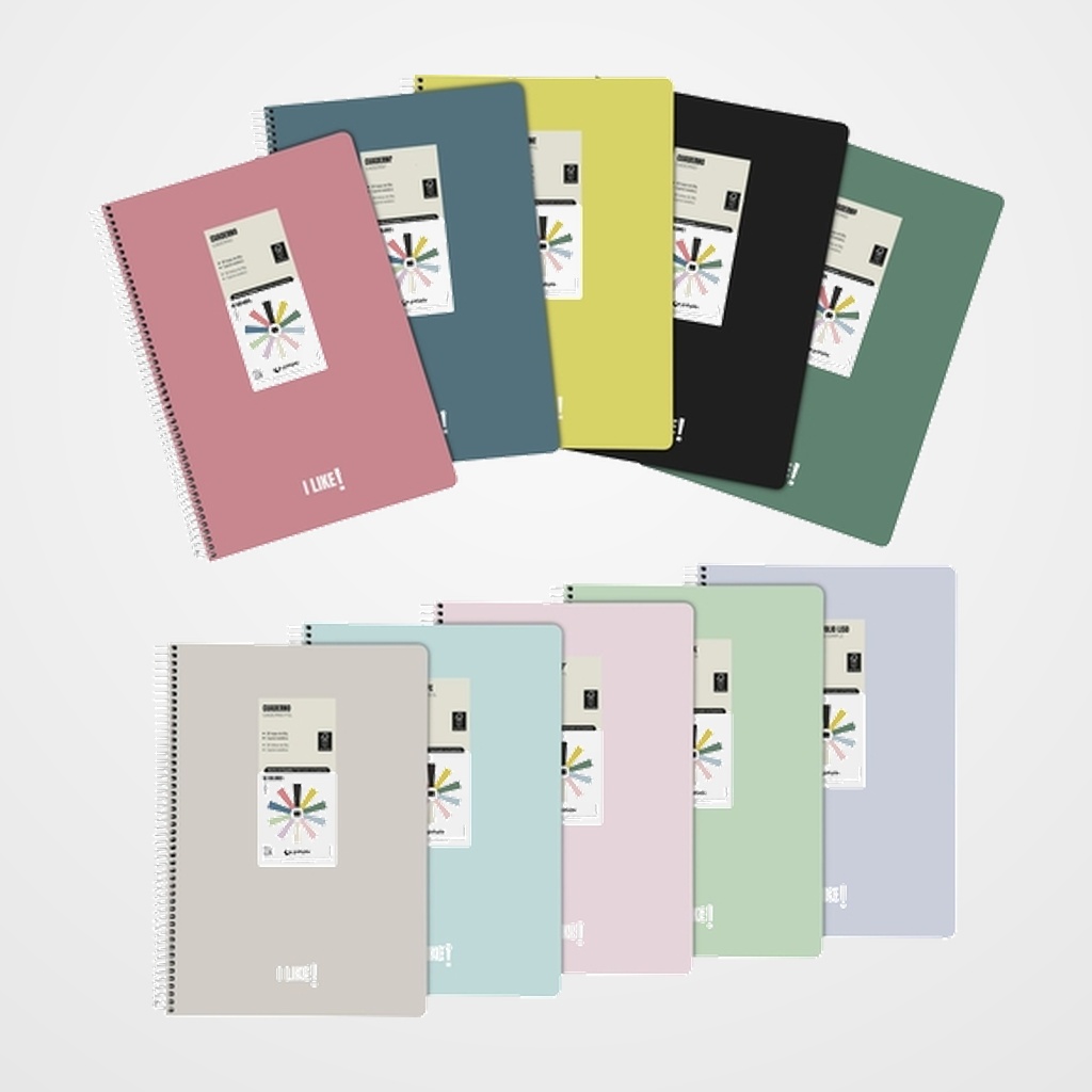 [10004168] BLOC GRAFOPLAS LIKE 3 tapa PP Fº 80h CUADRIC.4x4 90g SURTIDO