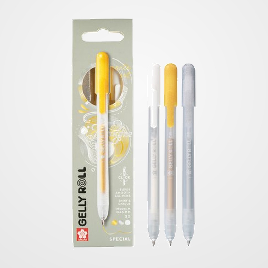 BOLIGRAFO SAKURA GELLY ROLL ESTUCHE de 3