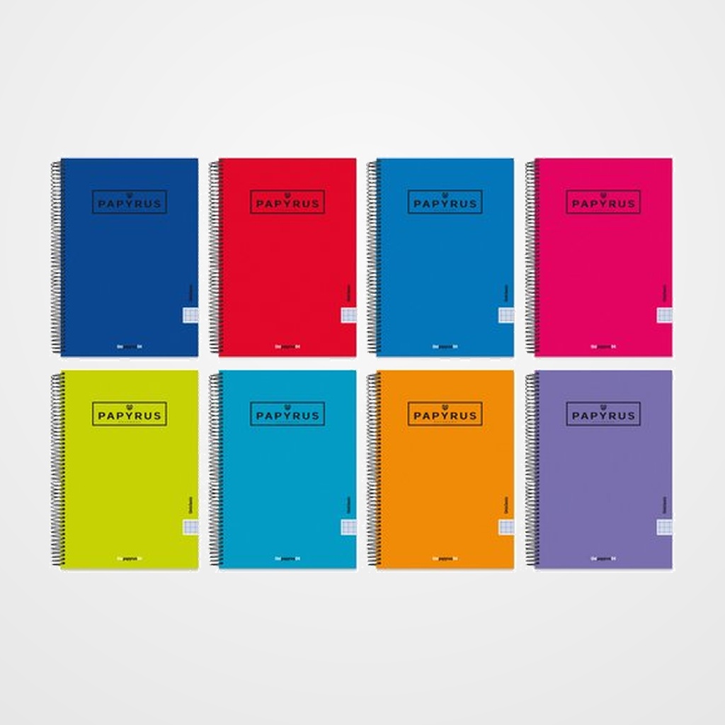 BLOC PAPYRUS UNICLAS tapa EXTRA 4º 80h PAUTA 3.5 90g ROJO PAQUETE DE 5