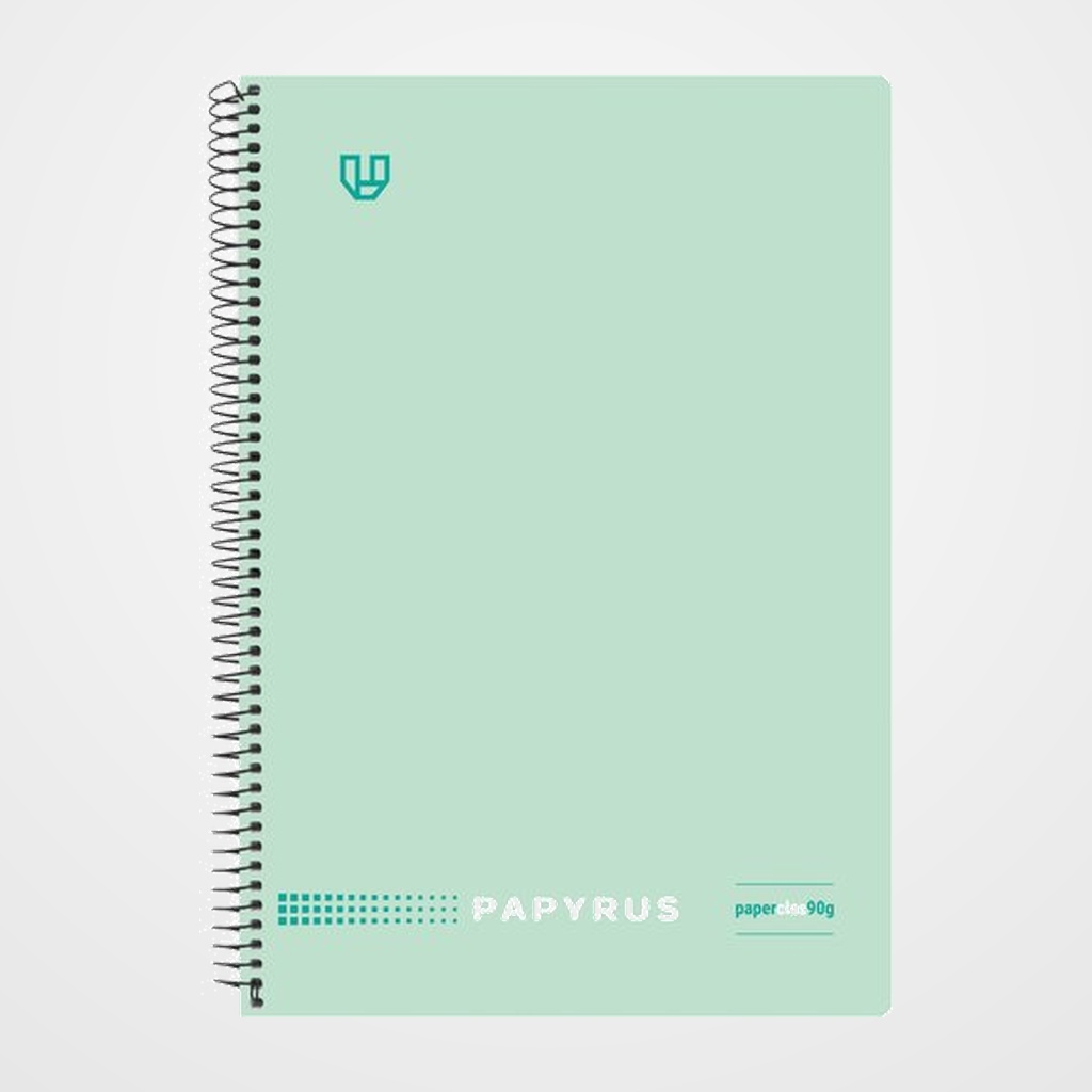 BLOC PAPYRUS UNICLASIC tapa PP Fº 80h HORIZONTAL 90g MINT SOFT