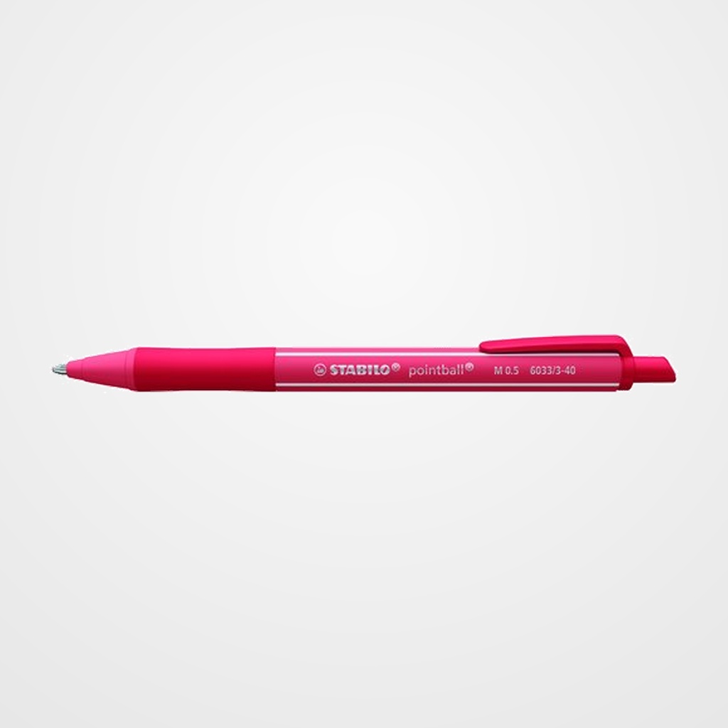 BOLIGRAFO STABILO RETRACTIL POINTBALL COLORFUL ROJO OXIDO