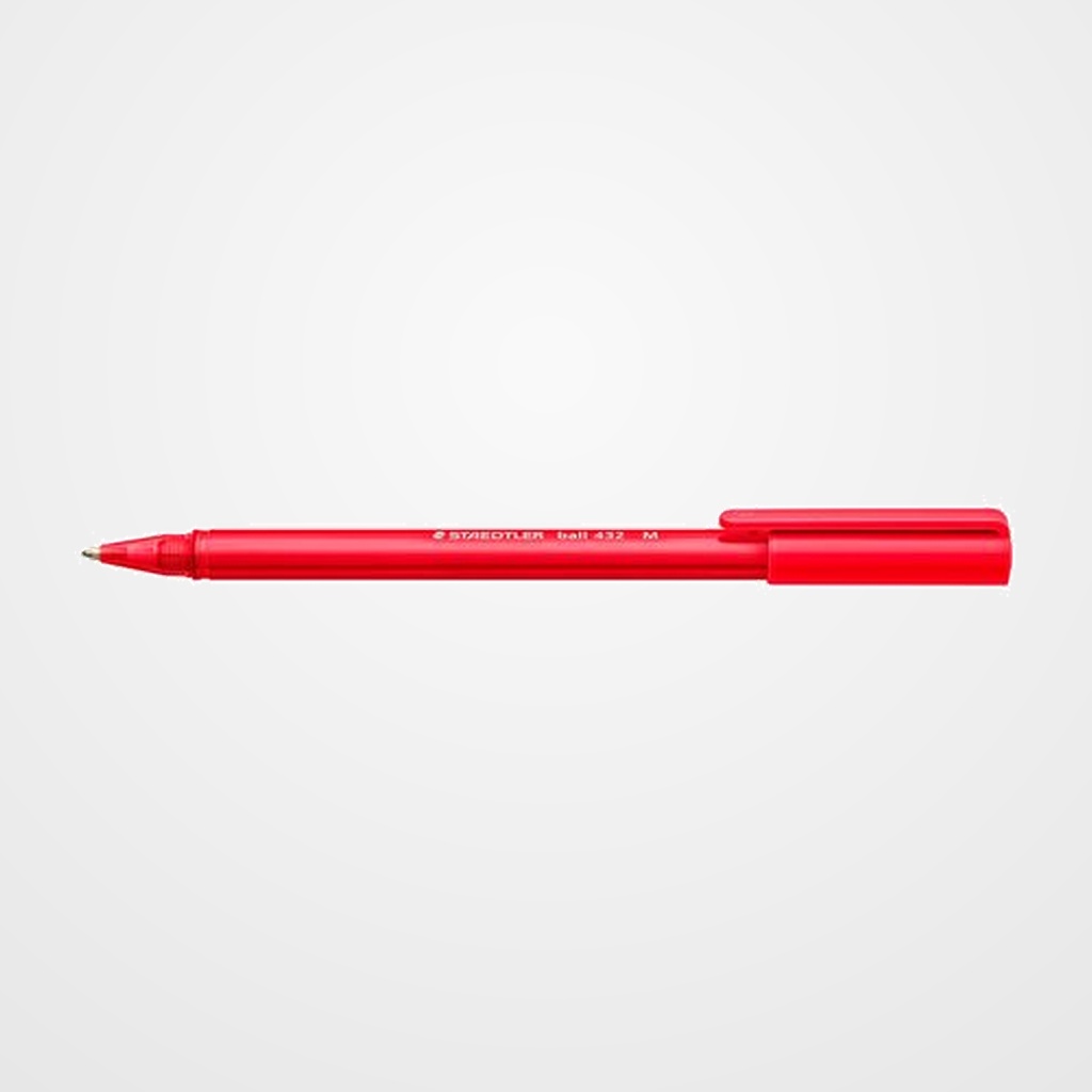 BOLIGRAFO STAEDTLER 432 MEDIO  ROJO