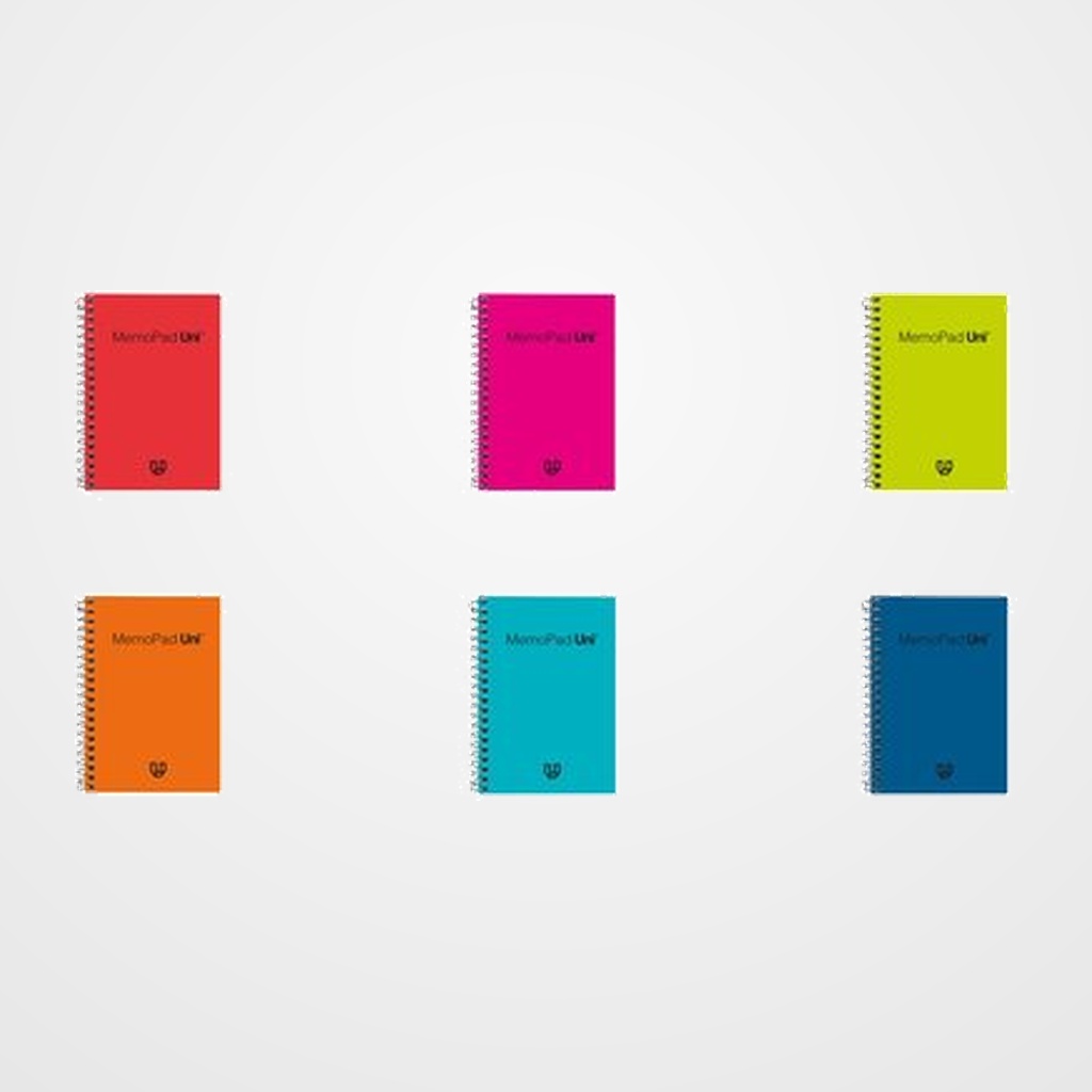 BLOC tapa PP UNIPAPEL MEMOBLOC 12º  80h CUADRICULA 4X4 60g