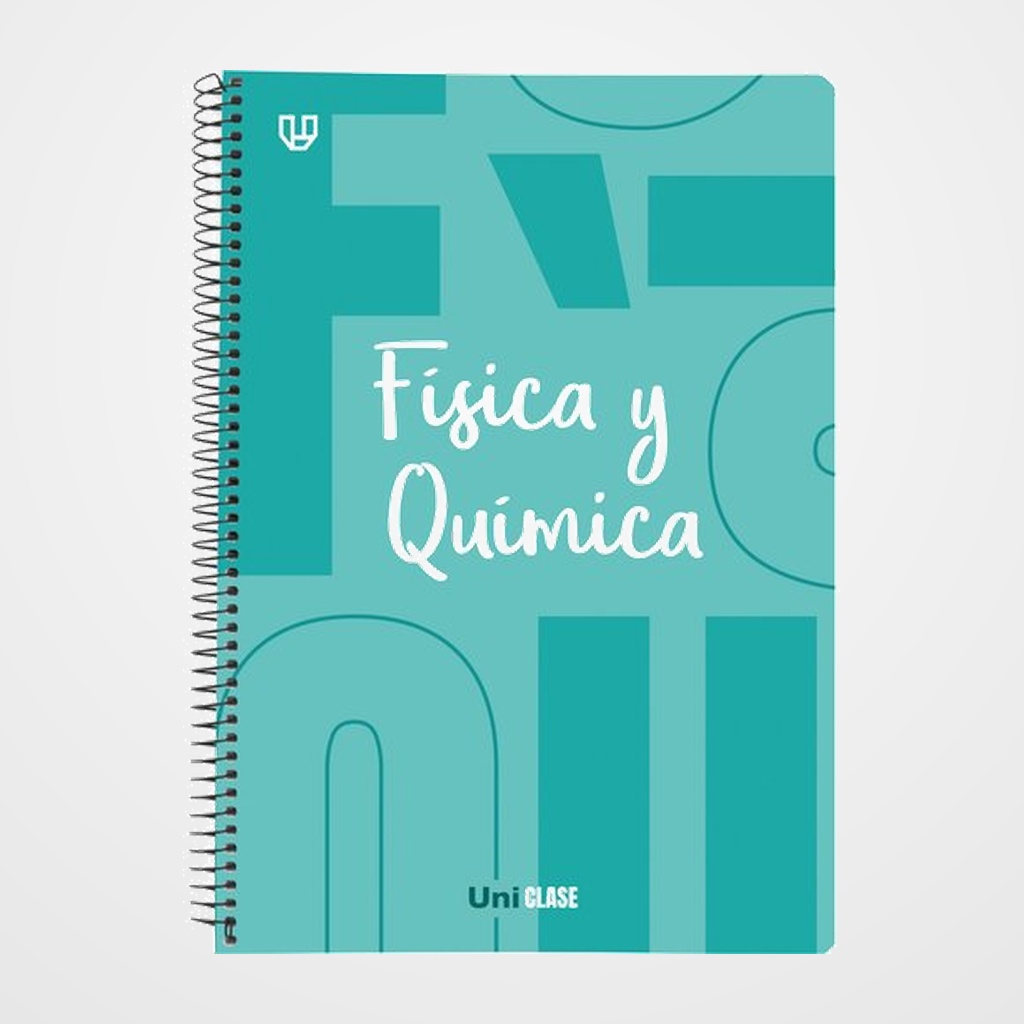 BLOC UNICLASE tapa PP Fº 80h CUAD. 4x4 90g FISICA Y QUIMICA MINT