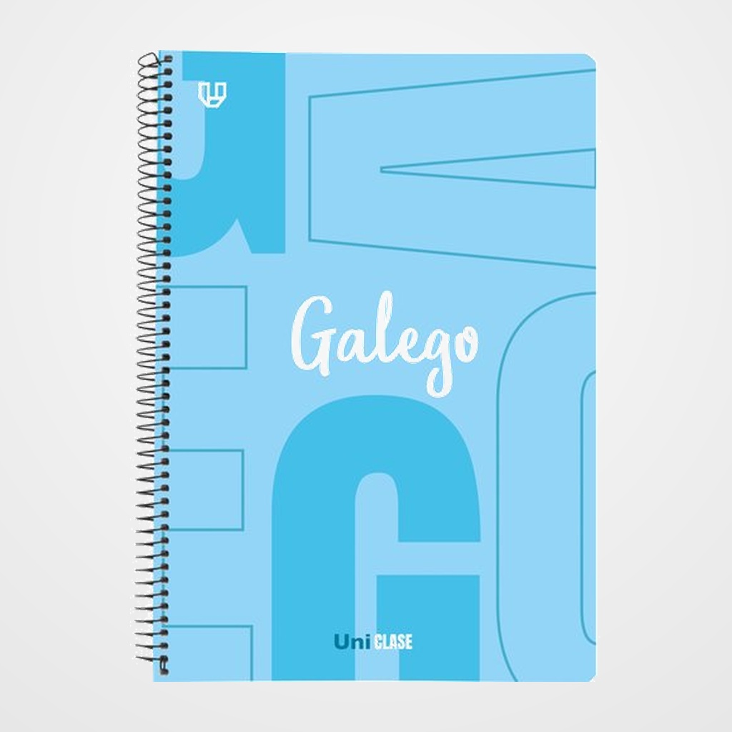 [10003335] BLOC UNICLASE tapa PP Fº 80h CUAD. 4x4 90g GALEGO AZUL CLARO