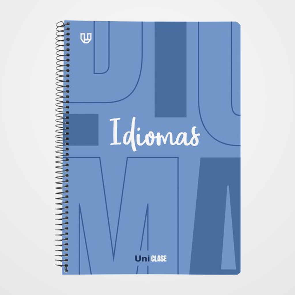 BLOC UNICLASE tapa PP Fº 80h CUAD. 4x4 90g IDIOMAS AZUL