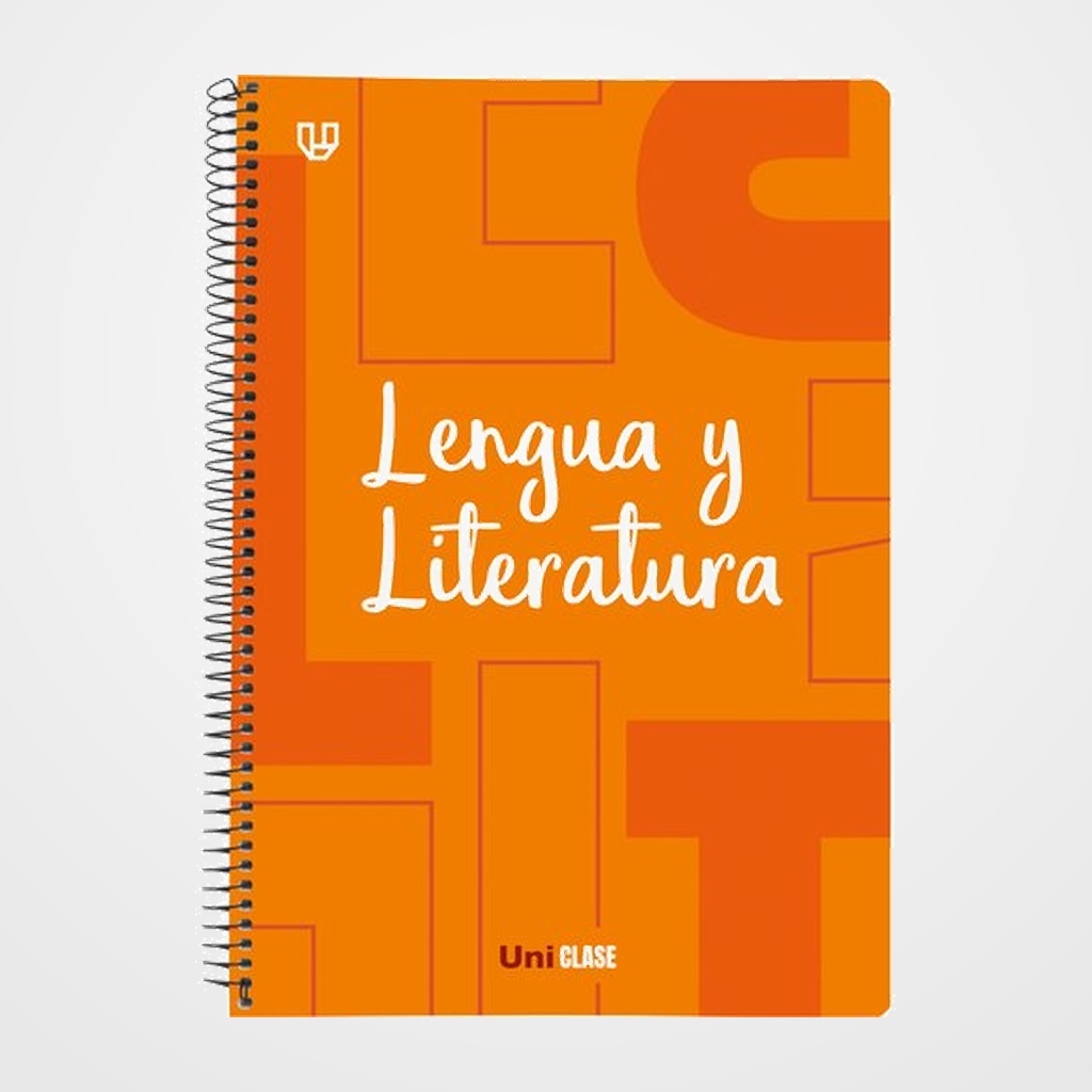 BLOC UNICLASE tapa PP Fº 80h CUAD. 4x4 90g LENGUA Y LITERATURA NARANJA