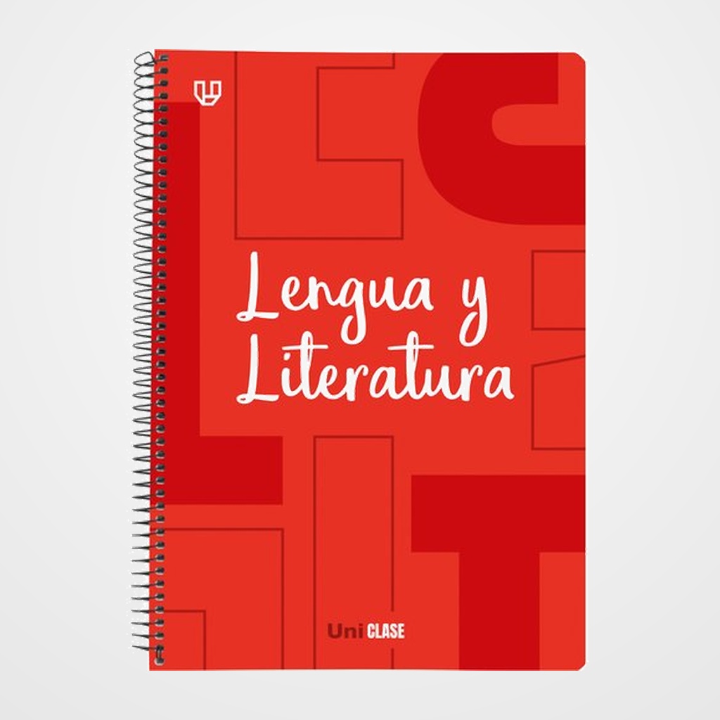 BLOC UNICLASE tapa PP Fº 80h CUAD. 4x4 90g LENGUA Y LITERATURA ROJO