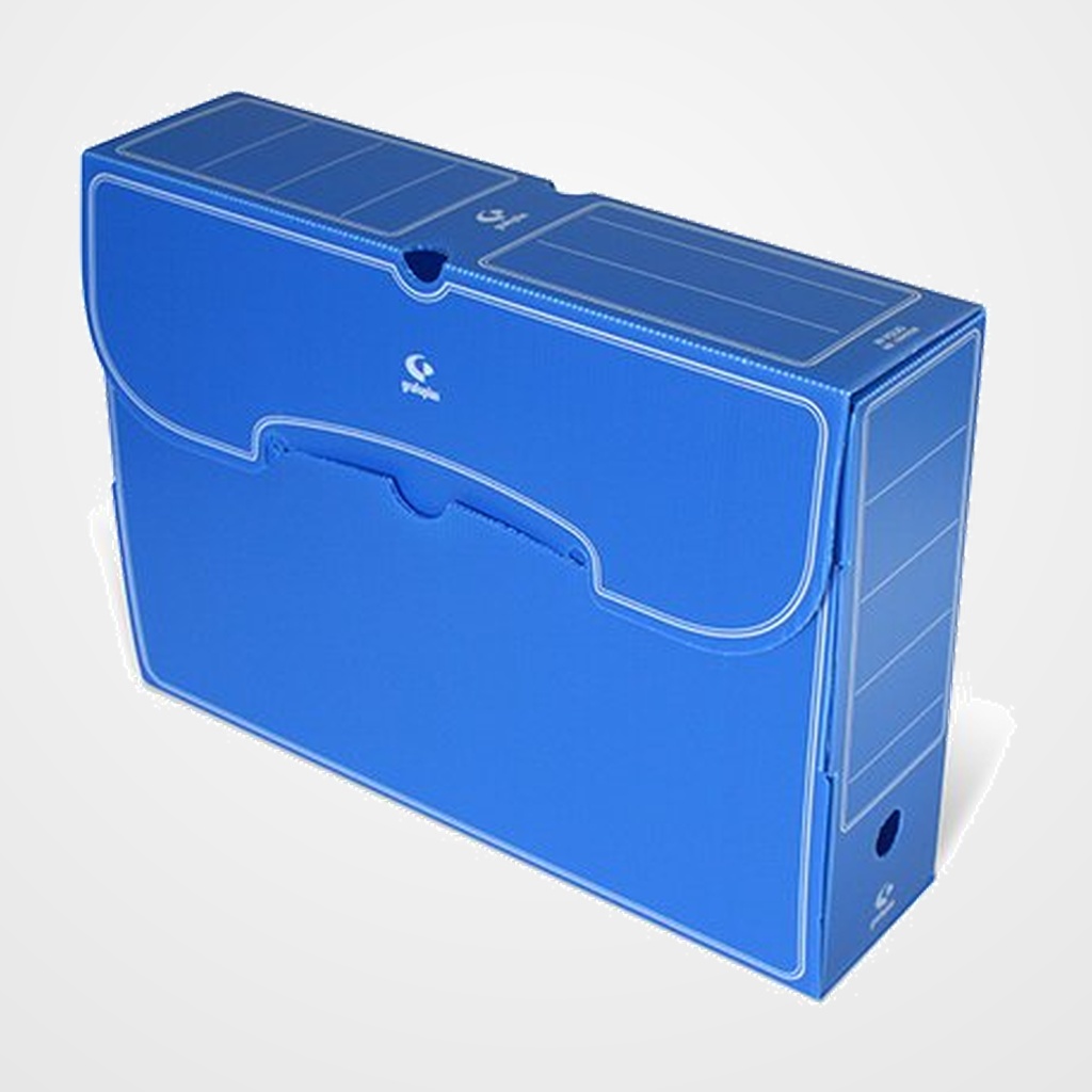 CAJA ARCHIVO DEFINITIVO PP GRAFOPLAS Fº PROL. 108mm AZUL