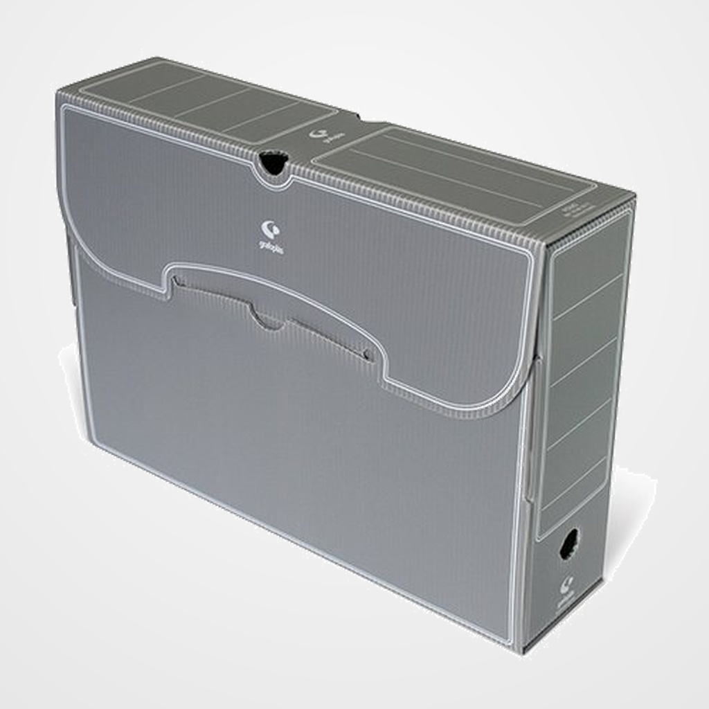 CAJA ARCHIVO DEFINITIVO PP GRAFOPLAS Fº 95mm GRIS