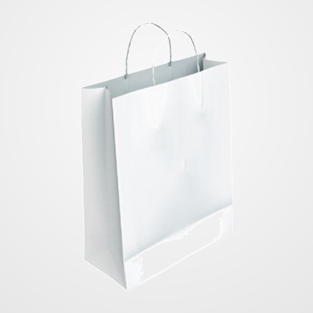 BOLSA de PAPEL ANDINA CELULOSA BLANCA 40x46x18 cm BLANCO a GRANEL caja de 200