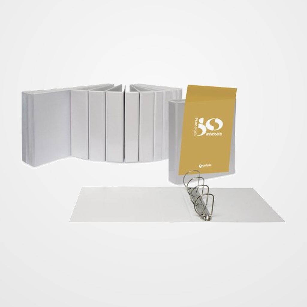 CARPETA CANGURO GRAFOPLAS PVC A4 4 an.MIXTAS 65mm BLANCO
