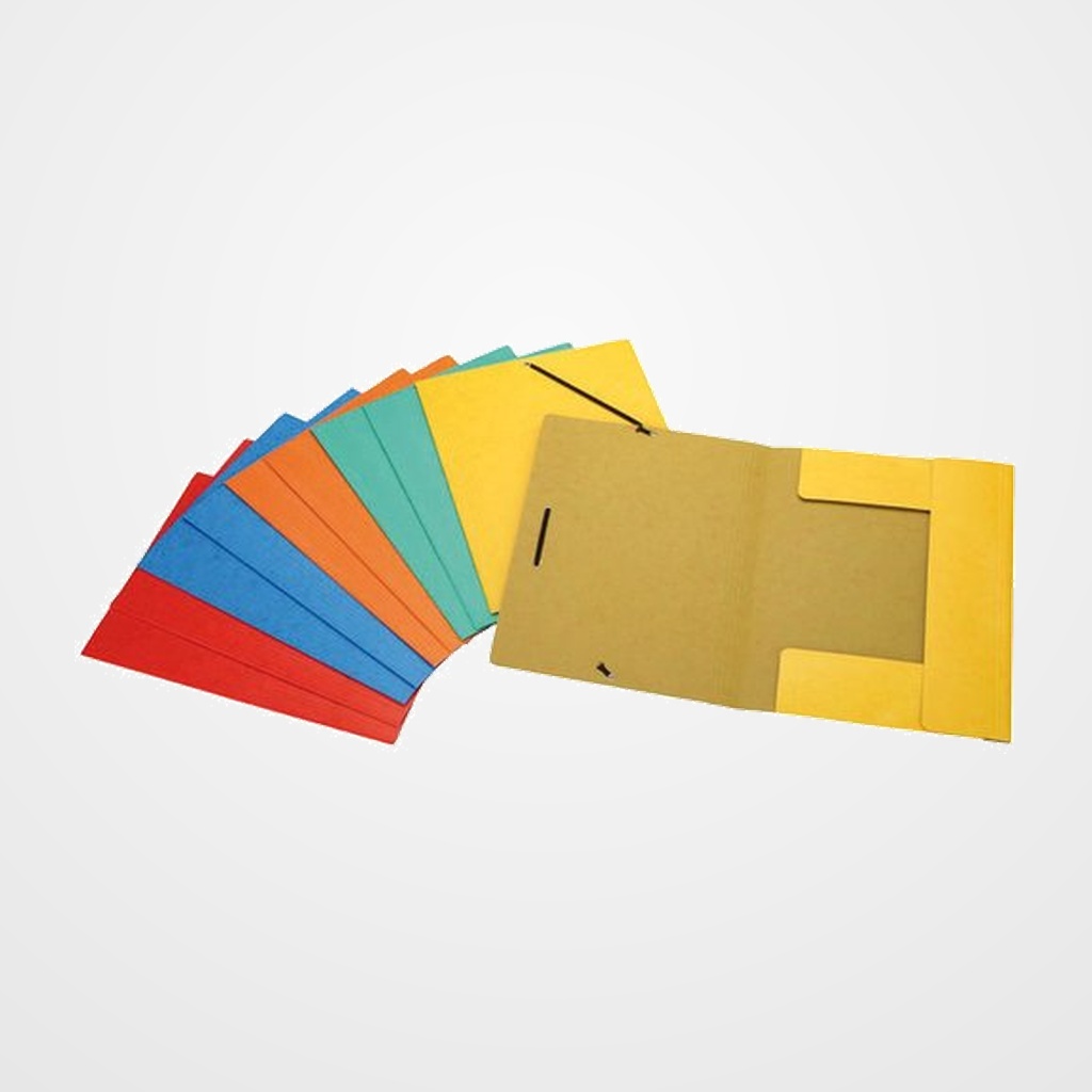 CARPETA de GOMAS y SOLAPAS GRAFOPLAS CARTON A4 CARTONGRAF XS 5 colores surtidos