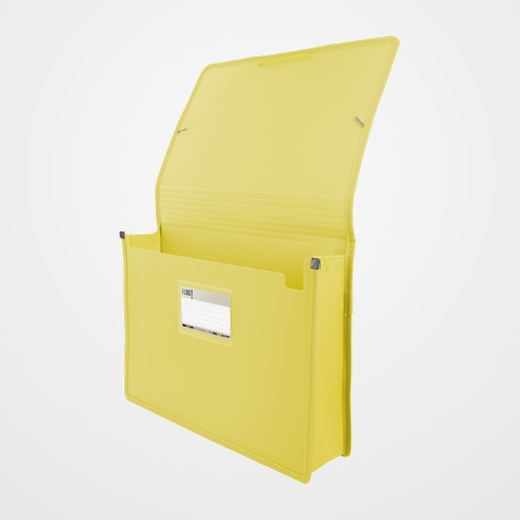 CARPETA de GOMAS y SOLAPAS GRAFOPLAS PP LIKE 3 MAXI A4+ AMARILLO