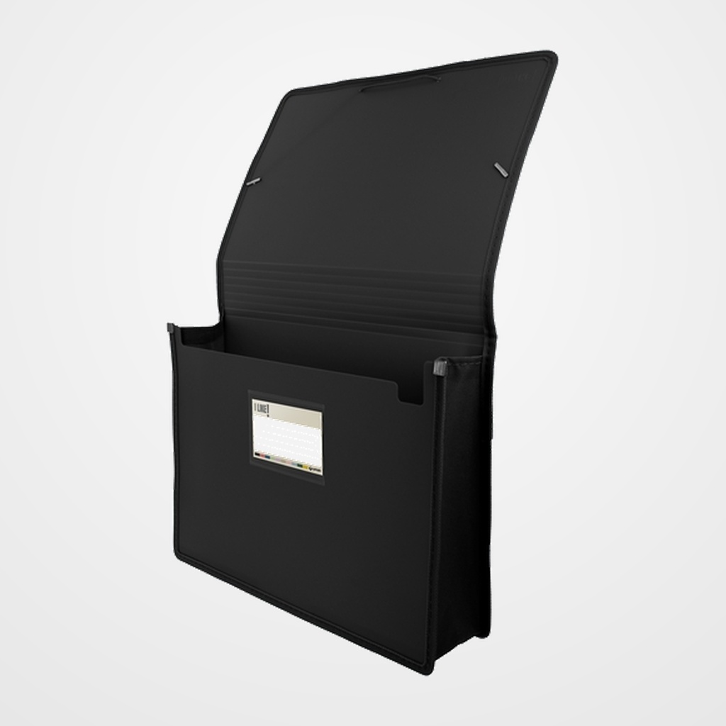 [10405447] CARPETA de GOMAS y SOLAPAS GRAFOPLAS PP LIKE 3 MAXI A4+ NEGRO