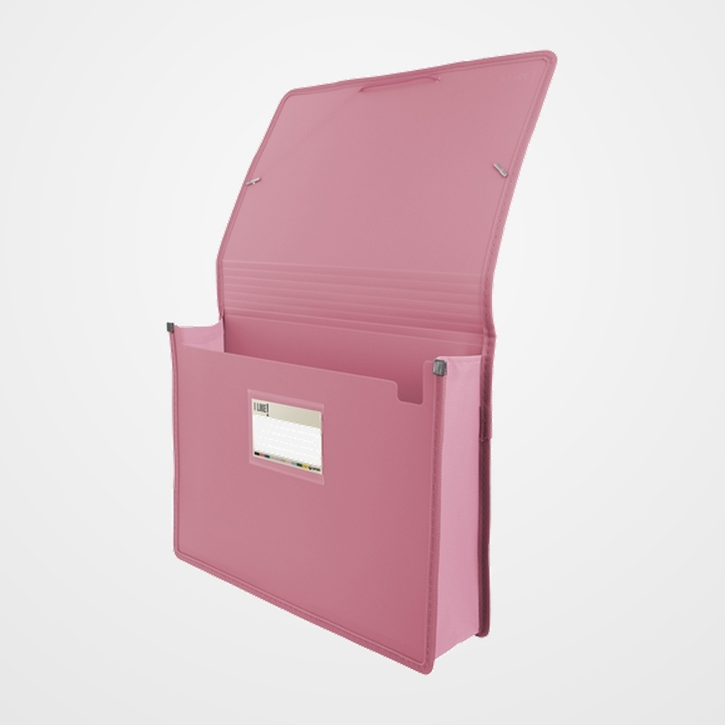 CARPETA de GOMAS y SOLAPAS GRAFOPLAS PP LIKE 3 MAXI A4+ ROSA