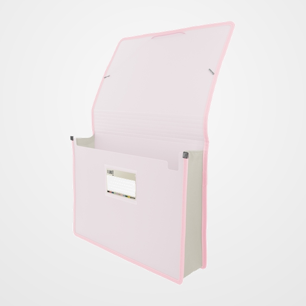 CARPETA de GOMAS y SOLAPAS GRAFOPLAS PP LIKE 3 MAXI A4+ ROSA SOFT