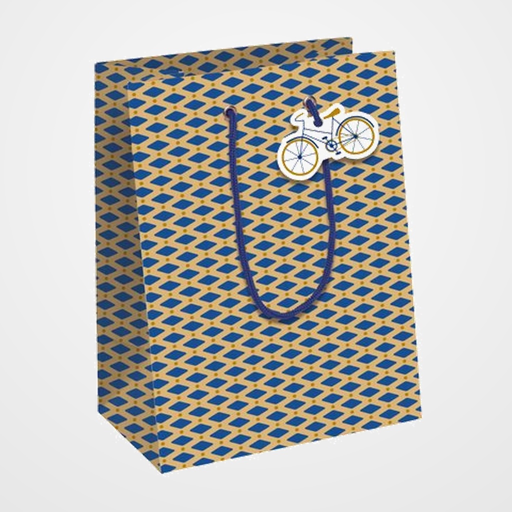 BOLSA de PAPEL CLAIREFONTAINE KRAFT BLANCO MEDIANA 21.5x10.2x25.3cm  BIKE PACK DE 6