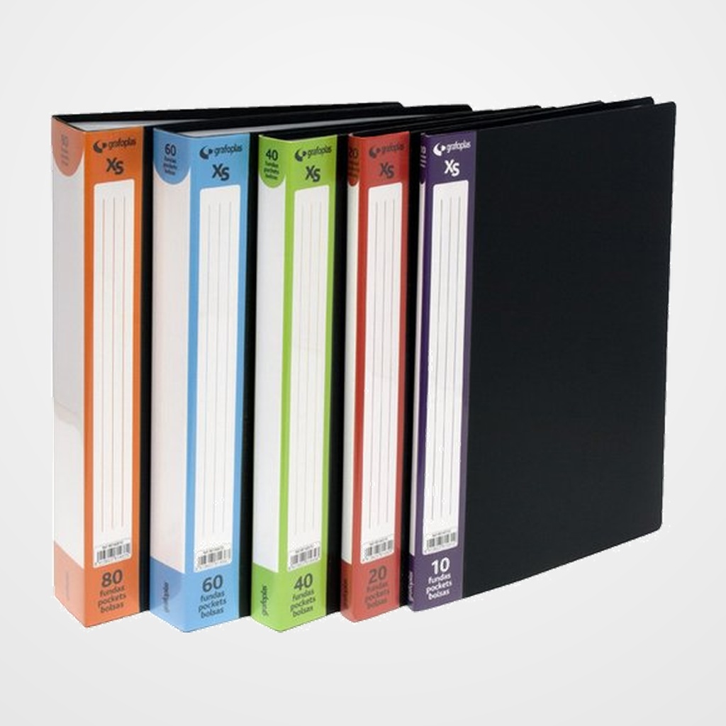 CARPETA FUNDAS (TARIFARIO) GRAFOPLAS PP XS A4 40 F. OPACO NEGRO