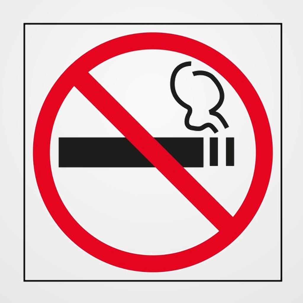 CARTEL ADHESIVO APLI 114X114 PROHIBIDO FUMAR