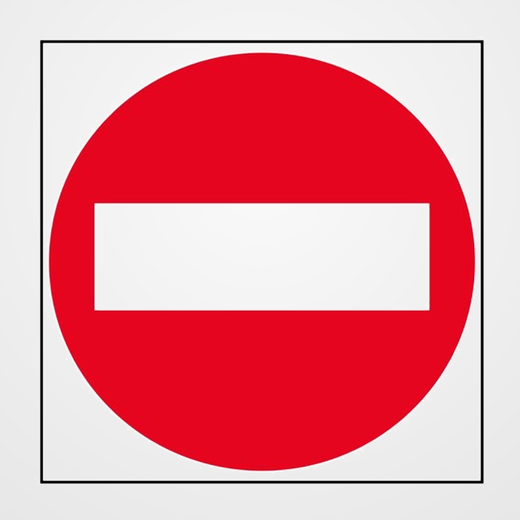 CARTEL ADHESIVO APLI 114X114 PROHIBIDO PASO