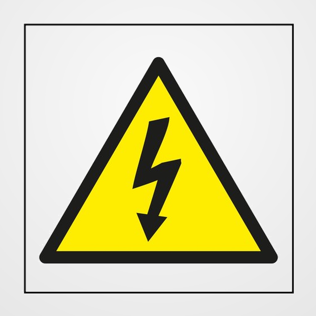 CARTEL ADHESIVO APLI 114X114 RIESGO ELECTRICO