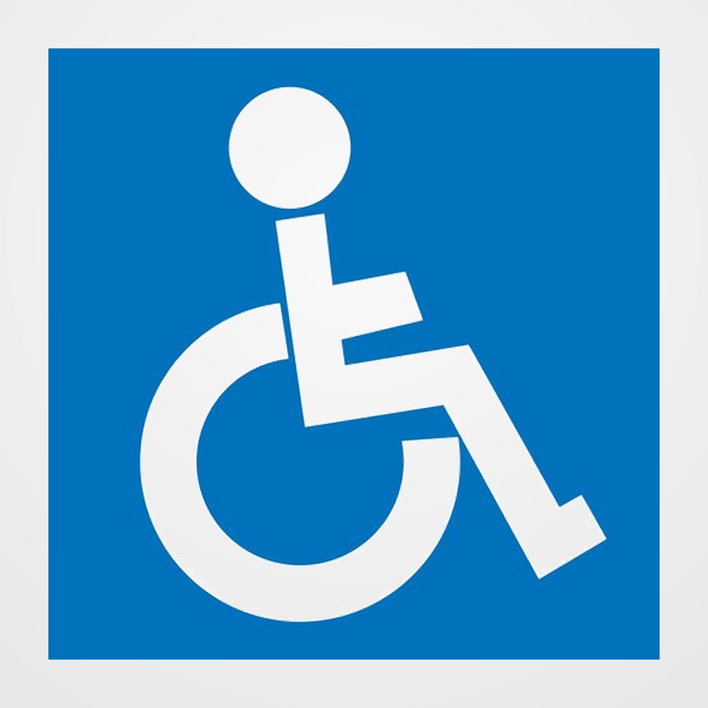 [16501125] CARTEL ADHESIVO APLI 144X144 INVALIDOS