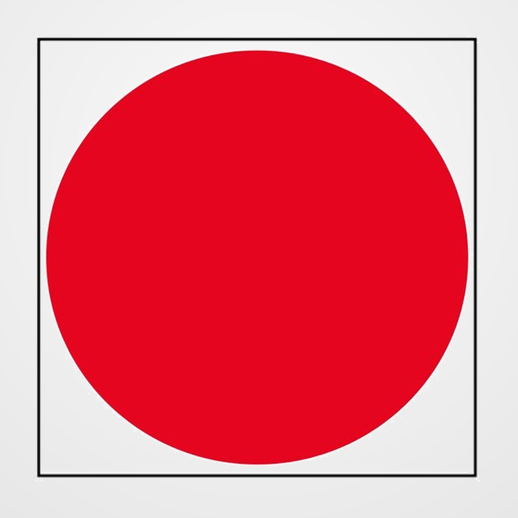 [16501680] CARTEL ADHESIVO APLI 144X144 PUNTO ROJO INTERIOR CRISTAL