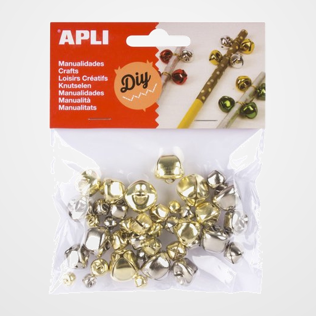 [25201529] CASCABELES APLI ORO Y PLATA BOLSA DE 40