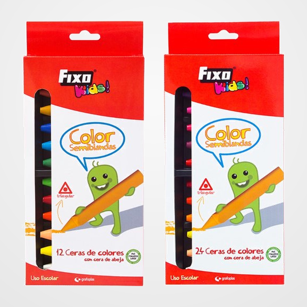 CERAS FIXO KIDS SEMI-BLANDA TRIANGULAR CAJA de 12