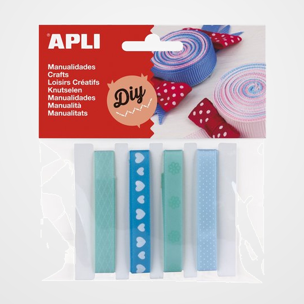 [25301122] CINTA de TELA APLI TONOS AZULES BOLSA de 5