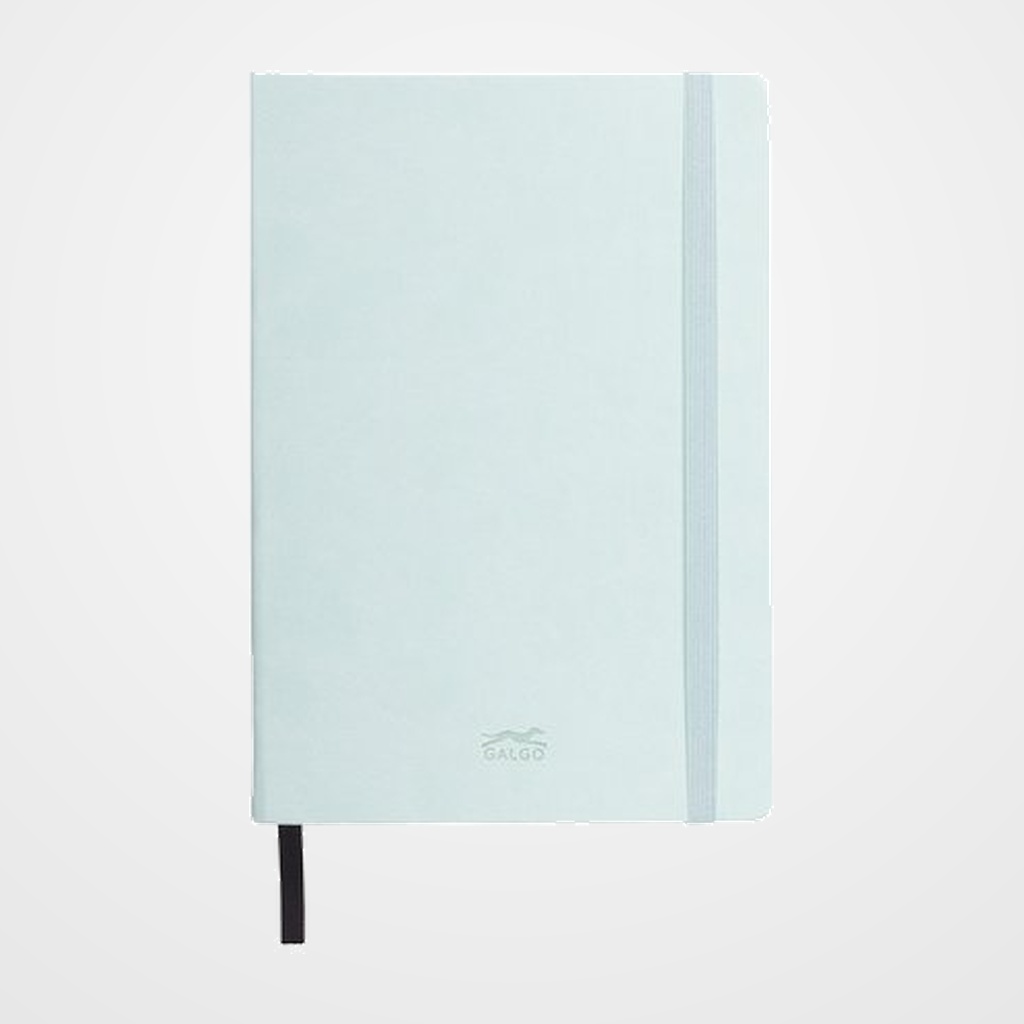 [15901105] CUADERNO NOTAS GRAFOPLAS GALGO con GOMA A5 80h 100g CUADRICULA 5x5 VERDE CLARO