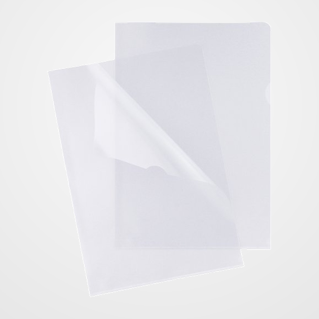 [18001953] DOSIER ANGULO RECTO GRAFOPLAS PP 110µ Fº LISO TRANSPARENTE PAQUETE de 100