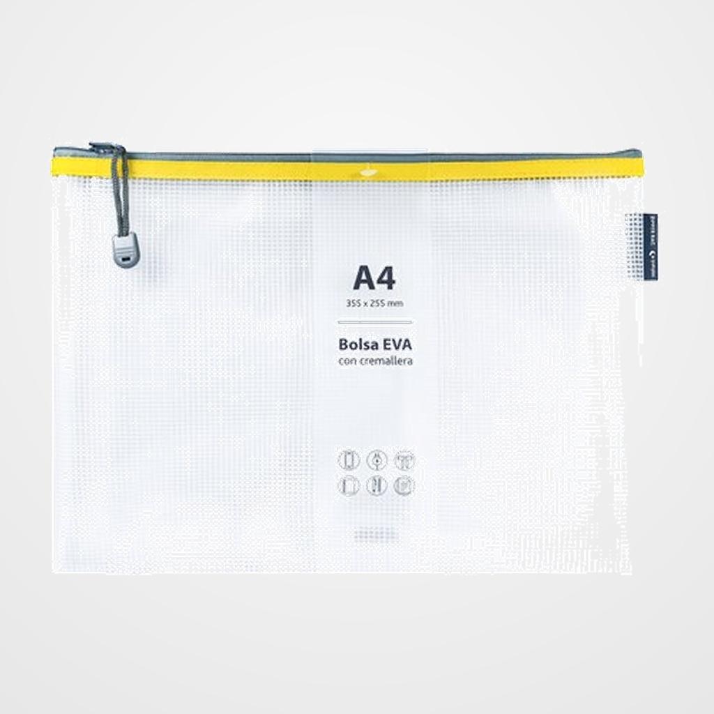 [18002210] DOSIER SOBRE GRAFOPLAS CREMALLERA EVA-BAG A4 AMARILLO