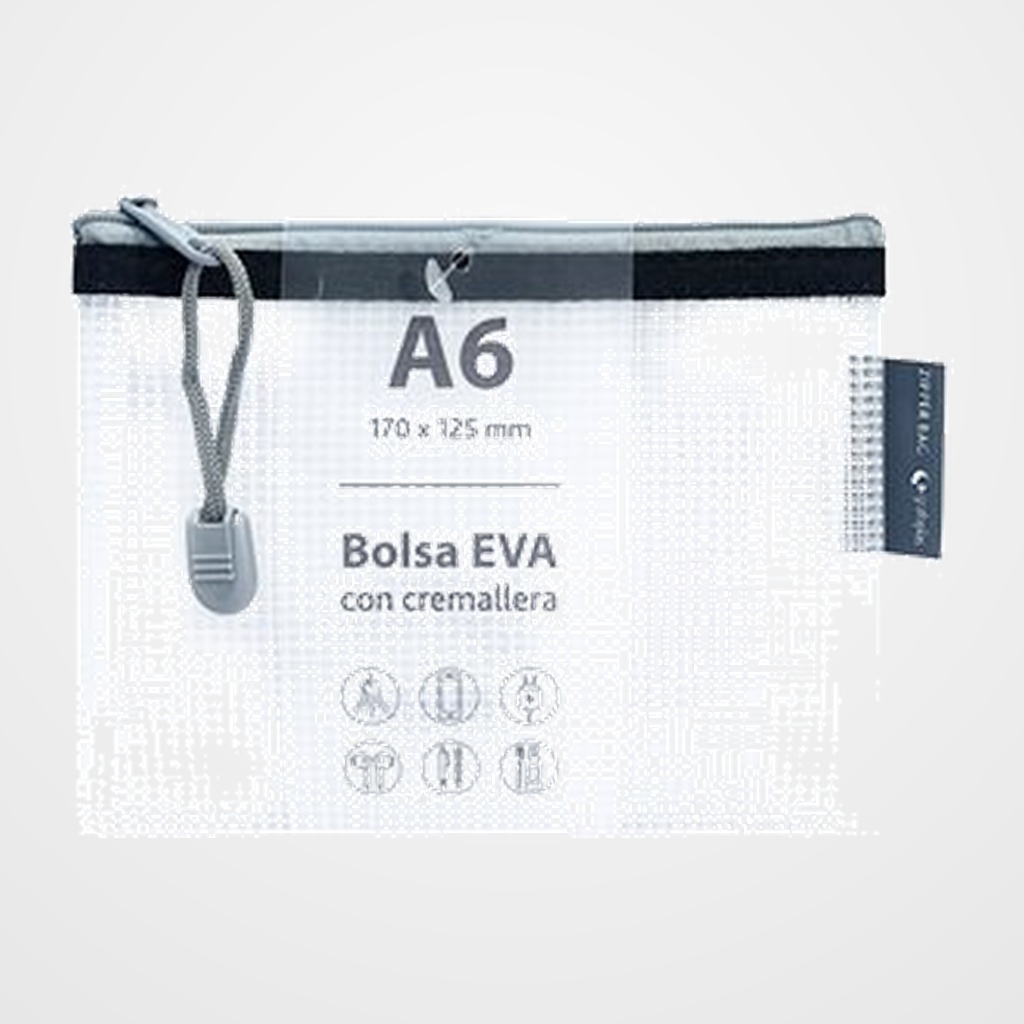 [18002216] DOSIER SOBRE GRAFOPLAS CREMALLERA EVA-BAG A5 NEGRO