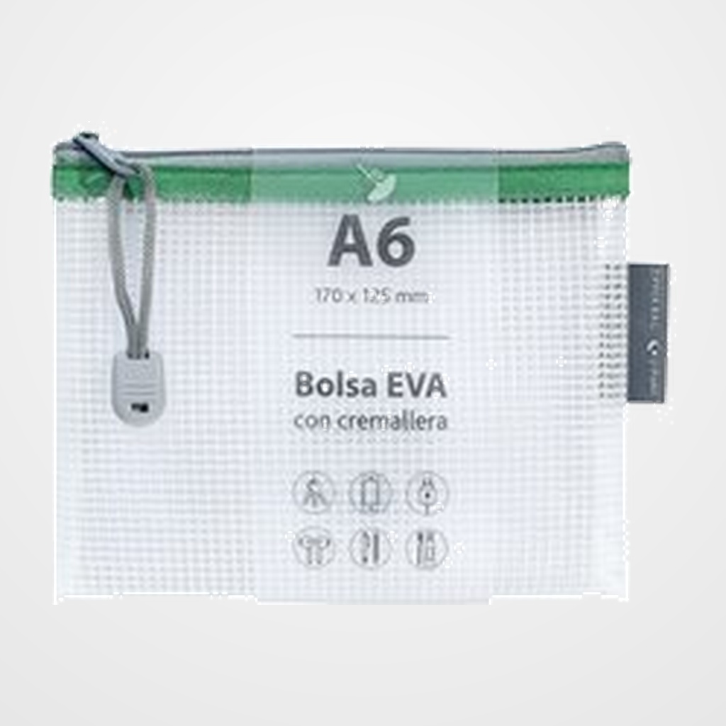 [18002217] DOSIER SOBRE GRAFOPLAS CREMALLERA EVA-BAG A5 VERDE