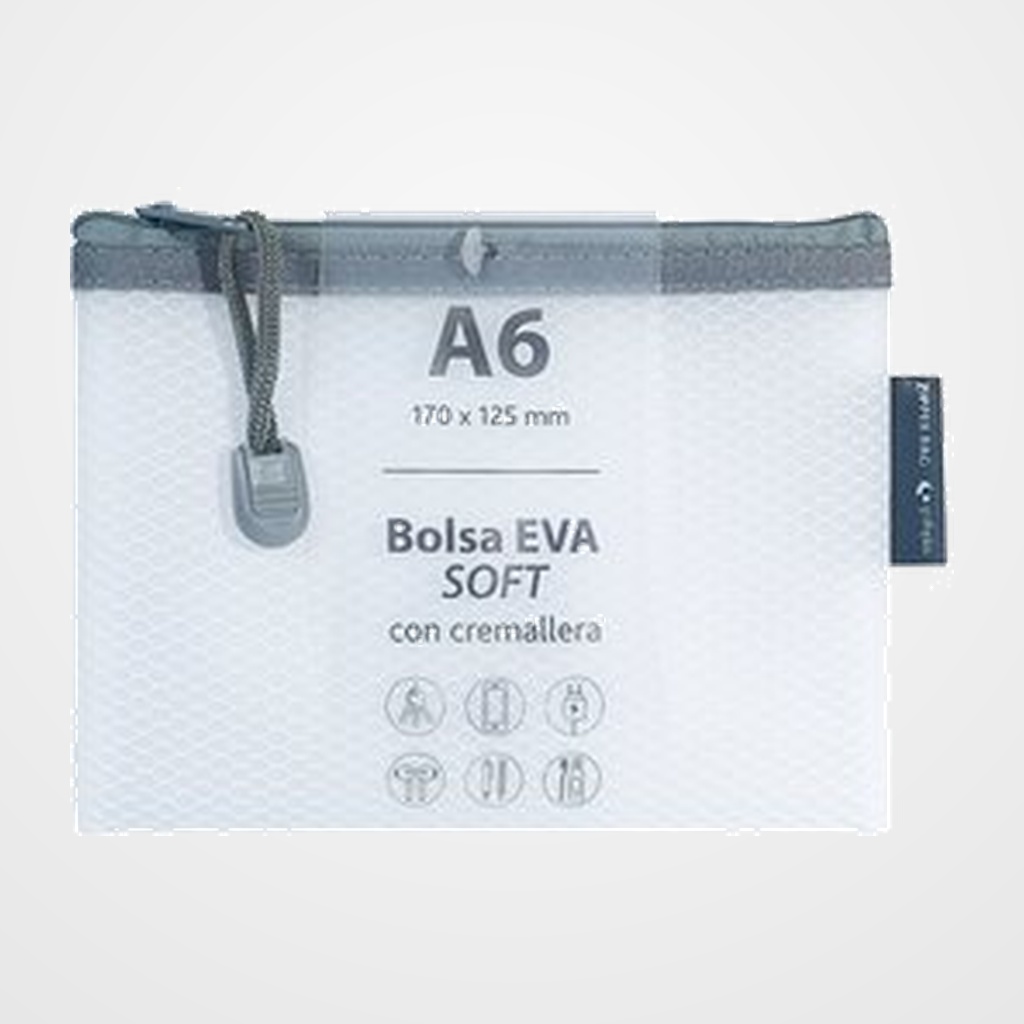 [18002234] DOSIER SOBRE GRAFOPLAS CREMALLERA EVA-BAG A6 MATE BLANCO