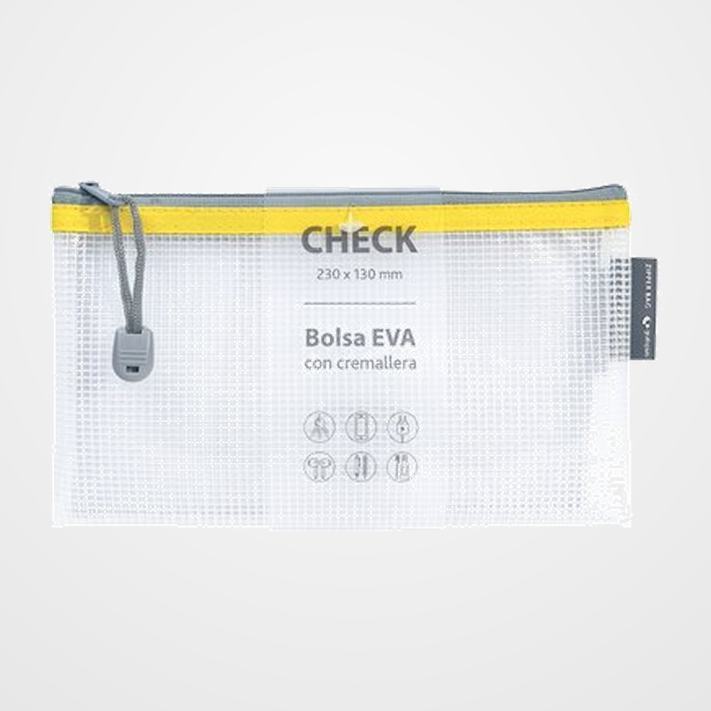 [18002225] DOSIER SOBRE GRAFOPLAS CREMALLERA EVA-BAG CHECK AMARILLO