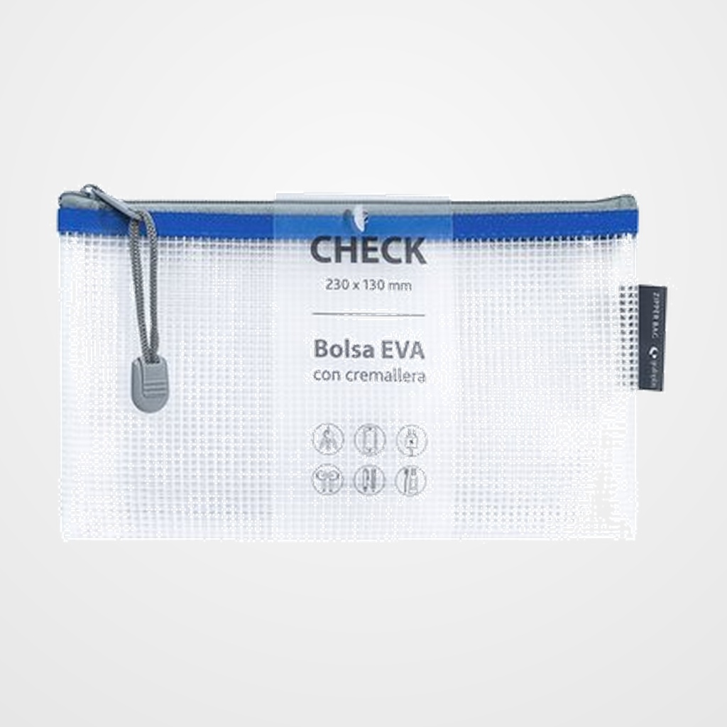 [18002223] DOSIER SOBRE GRAFOPLAS CREMALLERA EVA-BAG CHECK AZUL