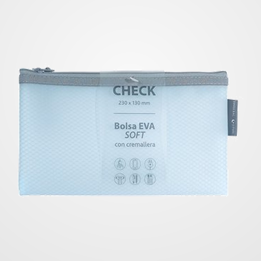 [18002239] DOSIER SOBRE GRAFOPLAS CREMALLERA EVA-BAG CHECK MATE AZUL SOF