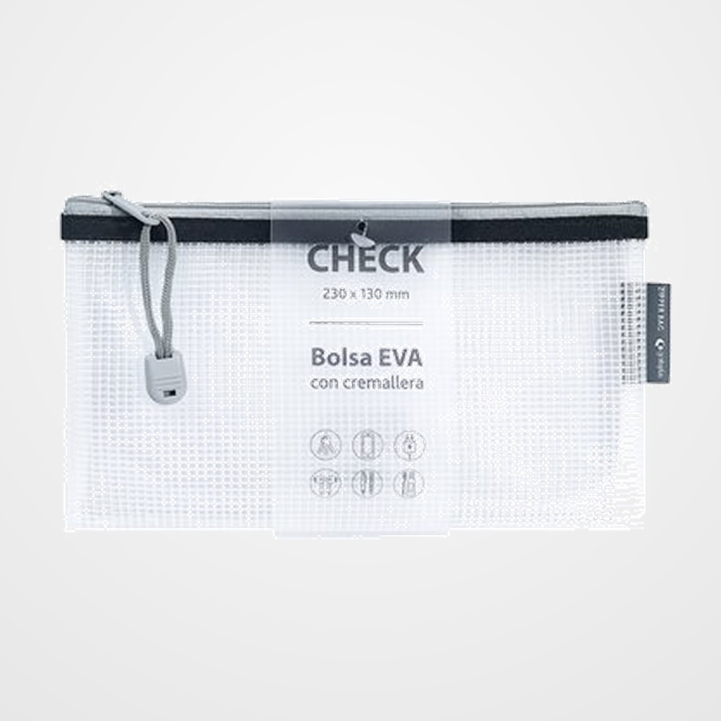 [18002221] DOSIER SOBRE GRAFOPLAS CREMALLERA EVA-BAG CHECK NEGRO