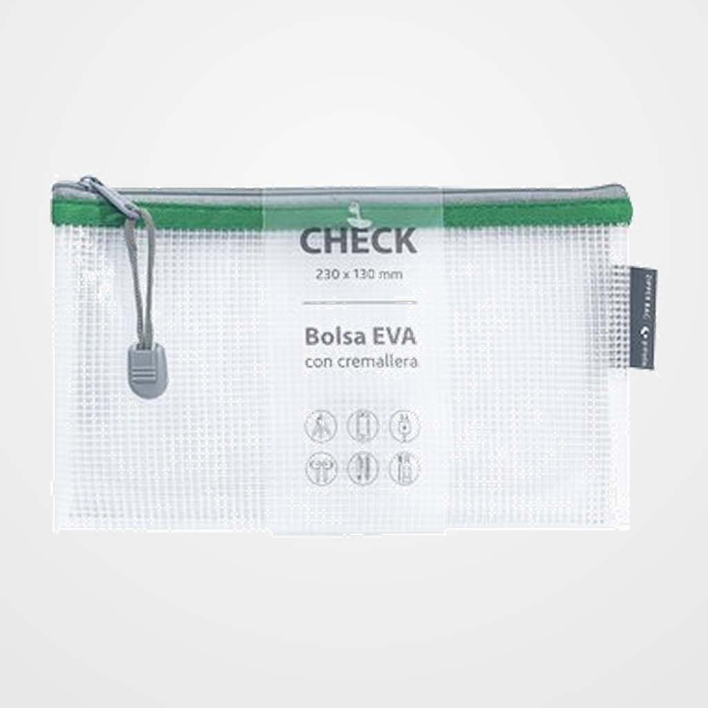 DOSIER SOBRE GRAFOPLAS CREMALLERA EVA-BAG CHECK VERDE