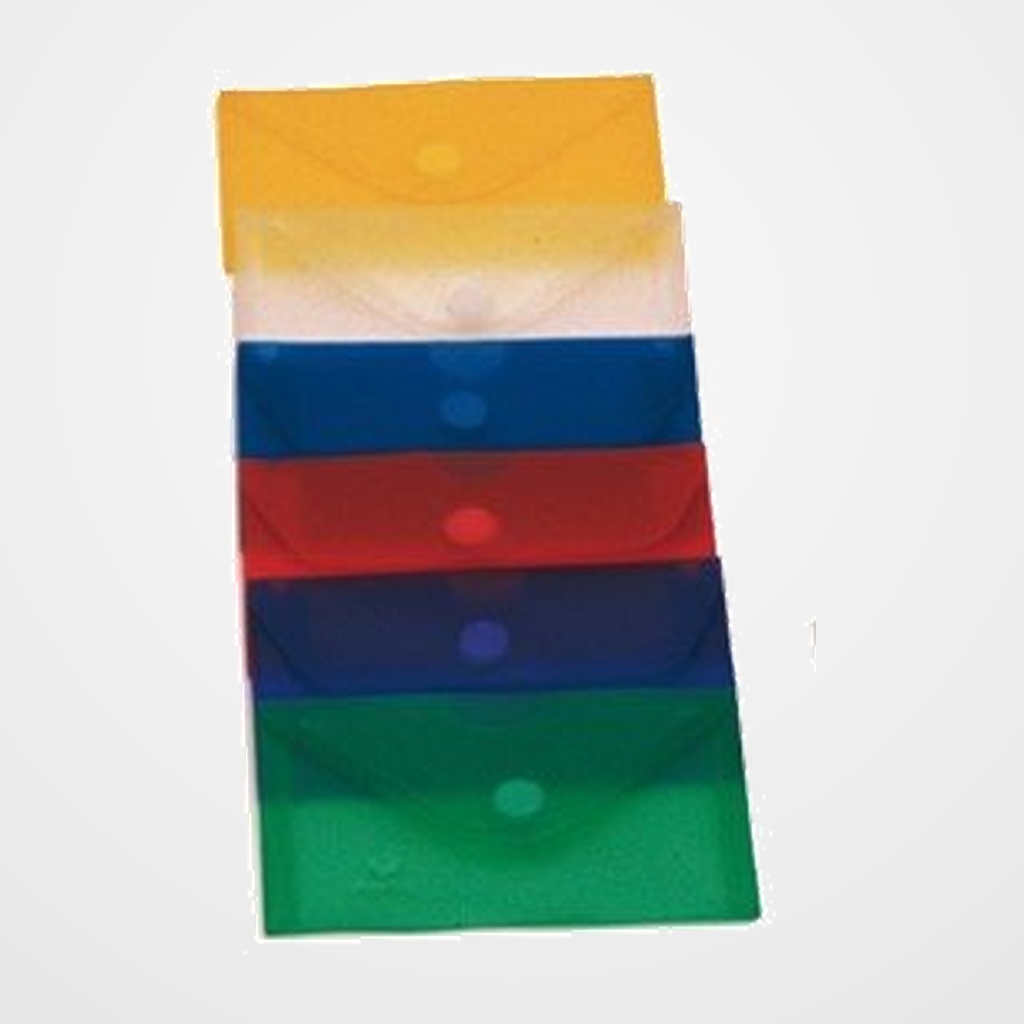 DOSIER SOBRE GRAFOPLAS PP ECOPLAS VELCRO 62x105mm (TARJETA) AZUL