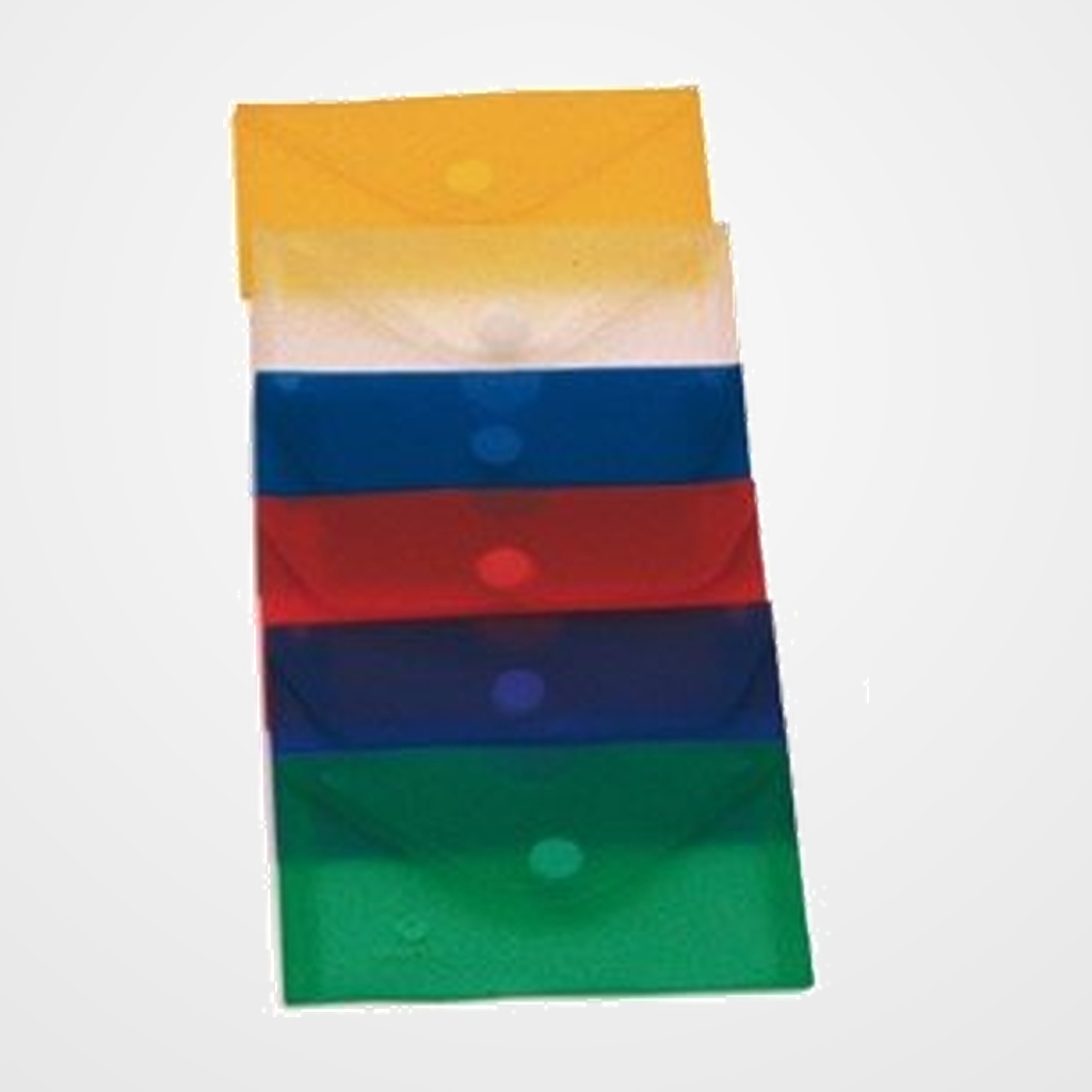 DOSIER SOBRE GRAFOPLAS PP ECOPLAS VELCRO 62x105mm (TARJETA) ROJO