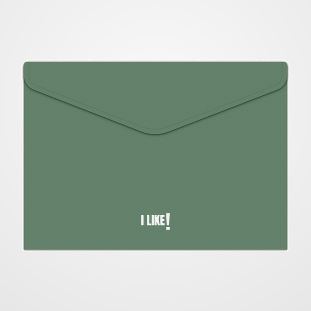 [18002146] DOSIER SOBRE GRAFOPLAS PP LIKE 3 OPACO VELCRO Fº VERDE OSCURO