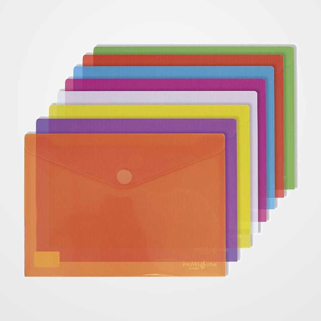 [18001942] DOSIER SOBRE GRAFOPLAS PP MULTILINE VELCRO A5 ROJO