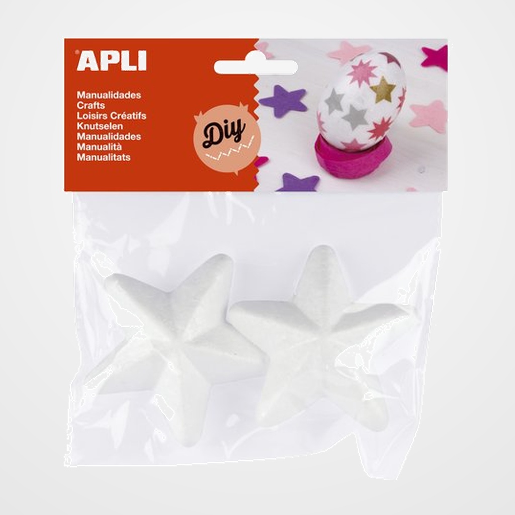 [25201615] ESTRELLAS POLIESPAN APLI 75 mm. PACK de 2